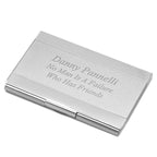 Personalized Two Tone Business Card Holder - Executive Gift Shoppe