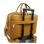 Checkpoint Friendly Laptop Briefcase/Overnighter by Piel Leather - Free Personalization