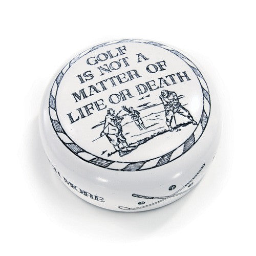 Golf Is Not A Matter Of Life Or Death Desktop Paperweight
