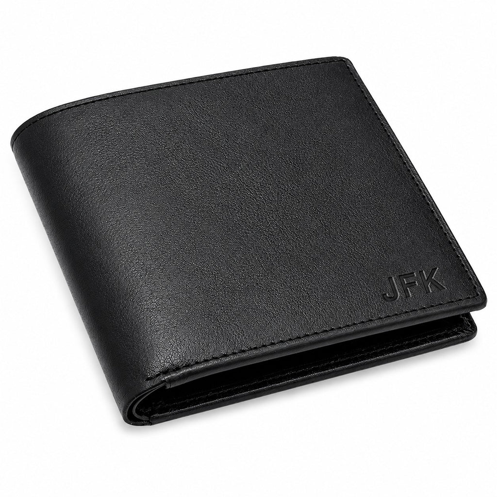 Executive Collection RFID Blocking Black Leather Hipster Wallet