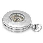 Men's Polished Silver Pocket Watch - Executive Gift Shoppe