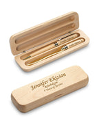Personalized Maple Wood Pen & Letter Opener Set