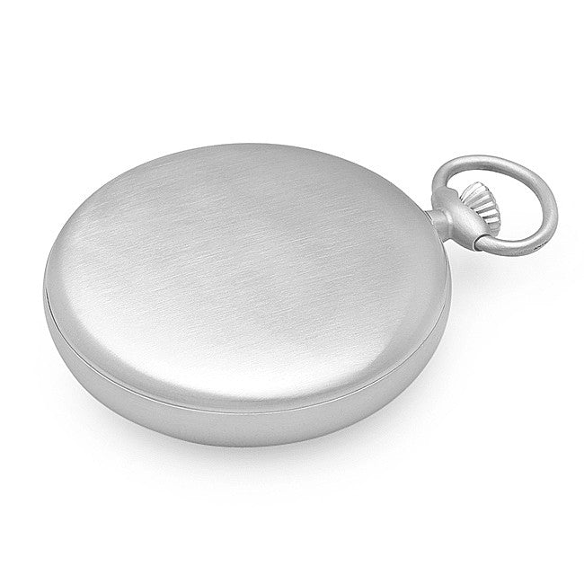 Open Face Engraved Charles Hubert Quartz Pocket Watch & Chain #3534 - Executive Gift Shoppe
