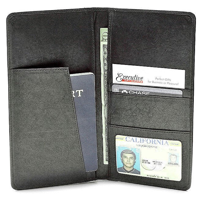 Leather Passport & Airline Ticket Holder