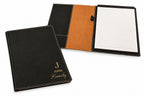 Full Name Monogram Black Leatherette Mini Portfolio