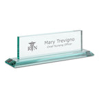 Distinguished Collection Nurse Theme Personalized Crystal Desktop Name Plate