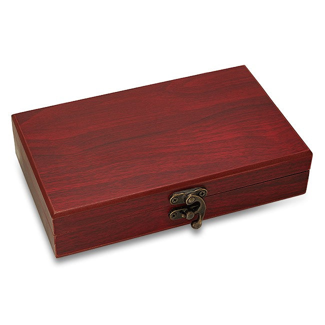 Personalized Rosewood Cards & Dice Set - Executive Gift Shoppe