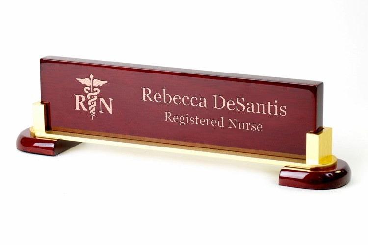 Desktop Name Plate For Nurses - Personalized