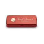 Baseball Theme Elegance Collection Cherry Finish Personalized Pen & Pencil Set
