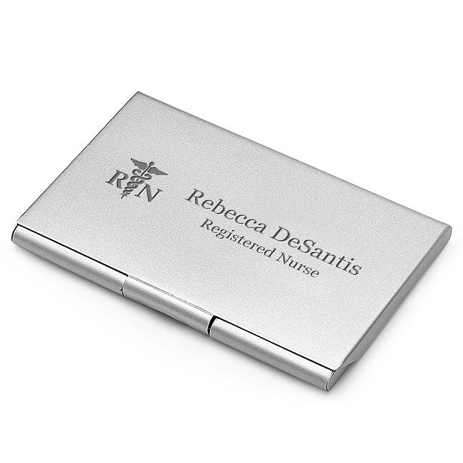 Nurse Theme Personalized Business Card Holder