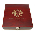 Firefighter's Flask & Gaming Set - Executive Gift Shoppe