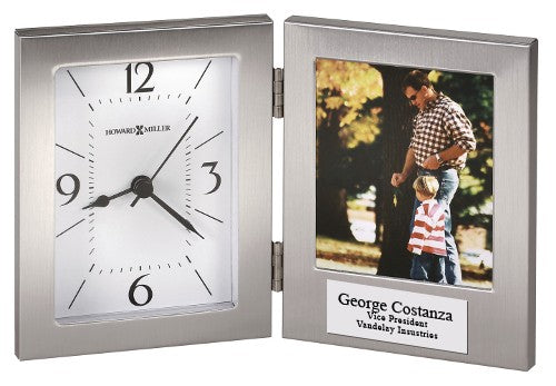 Envision Desk Clock With Picture Frame by Howard Miller