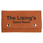 Personalized Rawhide Playing Cards & Dice Set
