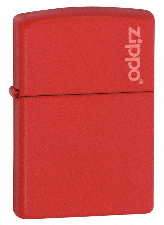 Red Matte with Zippo Logo Zippo Lighter - ID# 233ZL
