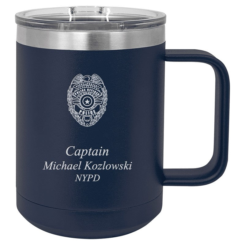 Police Officer's Personalized Insulated Polar Camel Coffee Mug