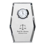 Lawyer Personalized Crystal Desk Clock