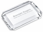 Premier Crystal Rectangle Paper Weight