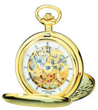Gold Charles Hubert Pocket Watch & Chain #3904-G - Executive Gift Shoppe