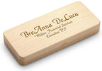 Elegance Collection Personalized Maple Wood Ballpoint Pen & Fountain Pen Set