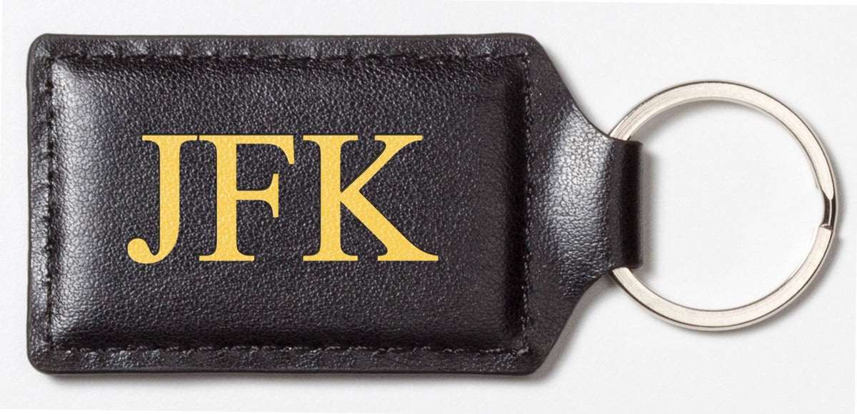 Black & Gold Personalized Key Ring