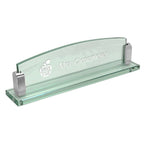 Personalized Best Teacher Ever Theme Glass Desktop Name Plate