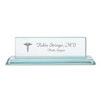 Distinguished Collection Doctor Theme Personalized Crystal Desktop Name Plate