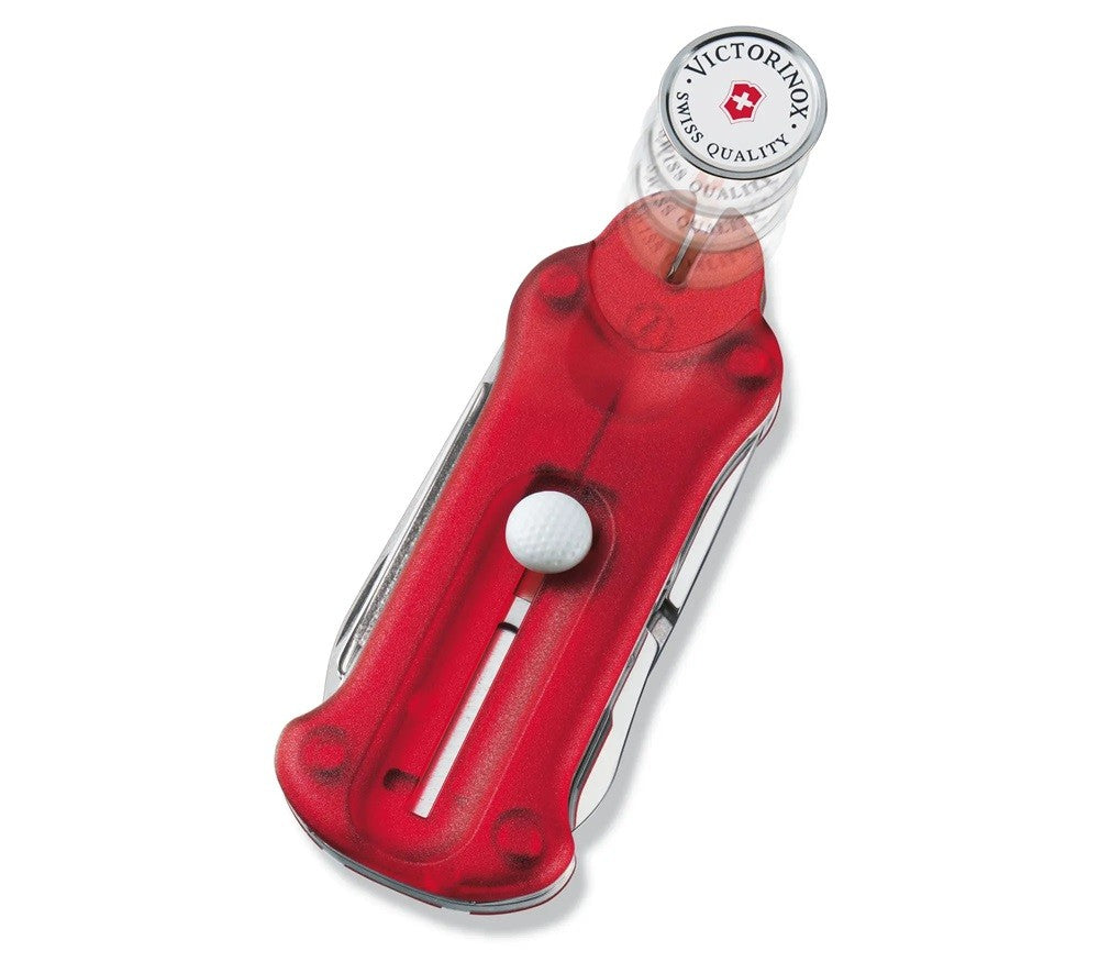 Golftool in Translucent Red by Victorinox Swiss Army Knife