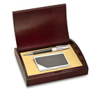 Wall Street Card Holder & Pen Set - Executive Gift Shoppe