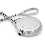 Open Face Silver Quartz Charles Hubert Pocket Watch & Chain #3758 - Executive Gift Shoppe