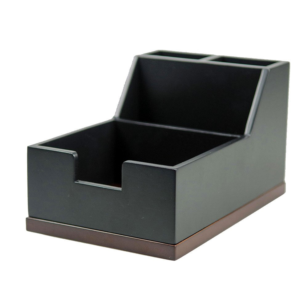 Executive Wooden Pen and Notepad Holder