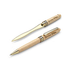 Elegance Collection Personalized Maple Wood Pen & Letter Opener Set