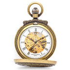 Antique Gold Mechanical Charles Hubert Pocket Watch & Chain 3868-G - Executive Gift Shoppe