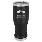 Wall Street Theme Personalized Polar Camel Stainless Steel Pilsner Glass - Black