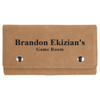 Personalized Light Brown Playing Cards & Dice Set