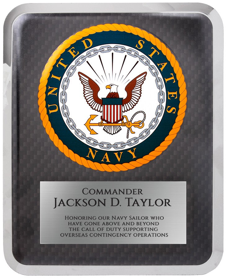 US Navy Personalized Plaque