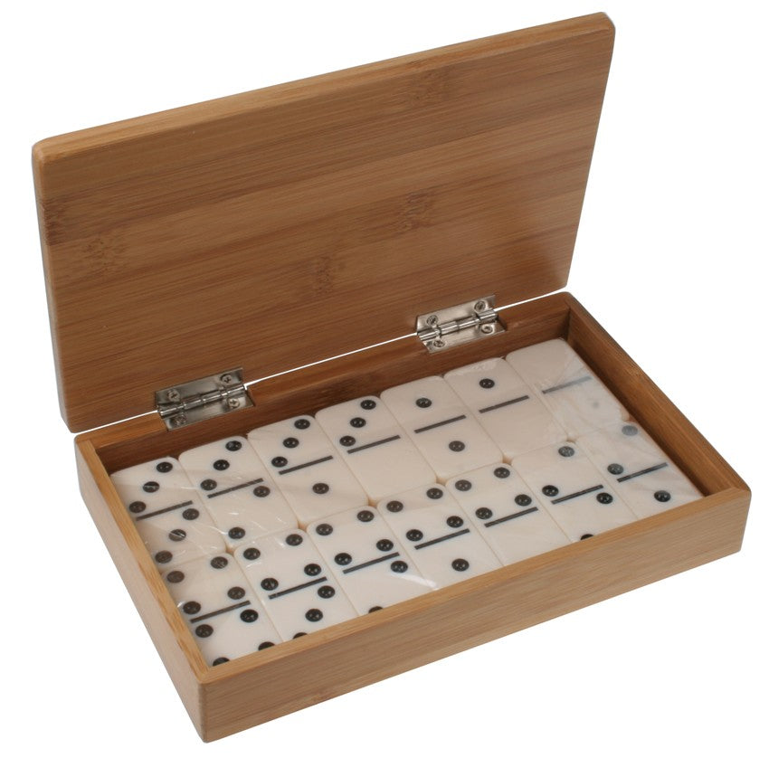 28 Piece Domino Set in Bamboo Box