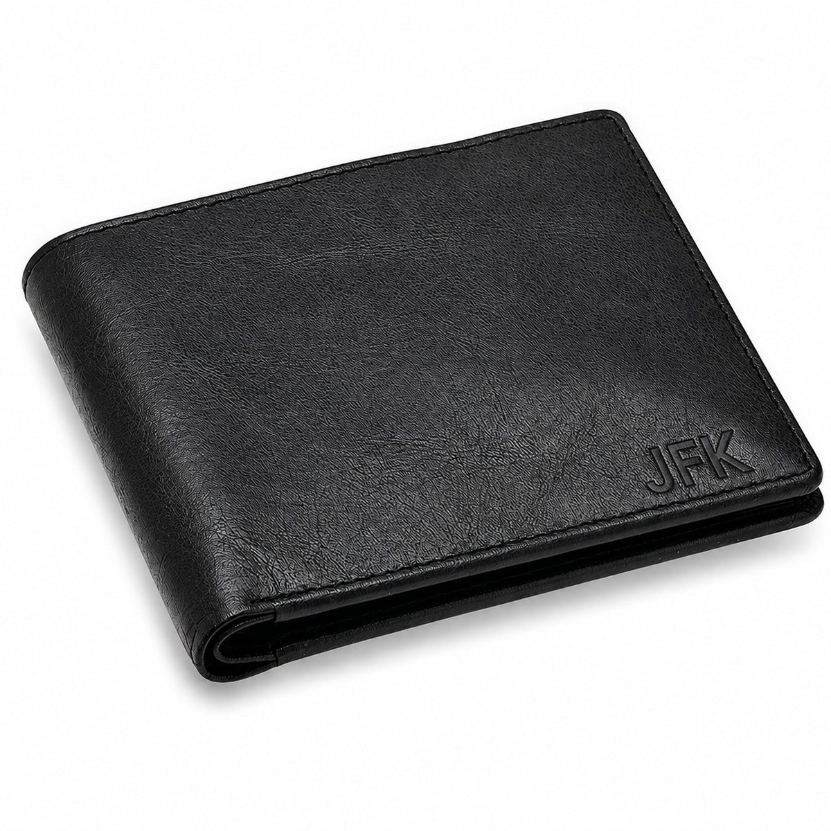 Executive Collection RFID Blocking Slim Bifold Black Leather Wallet