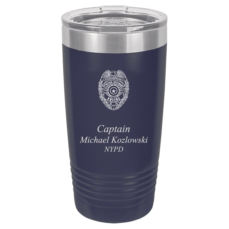 Police Officer's Personalized 20 Ounce Polar Camel Tumbler