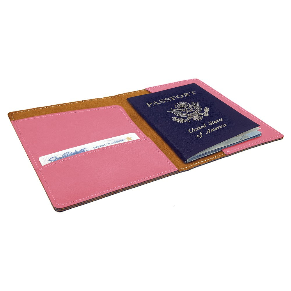 Personalized Pink Passport Holder