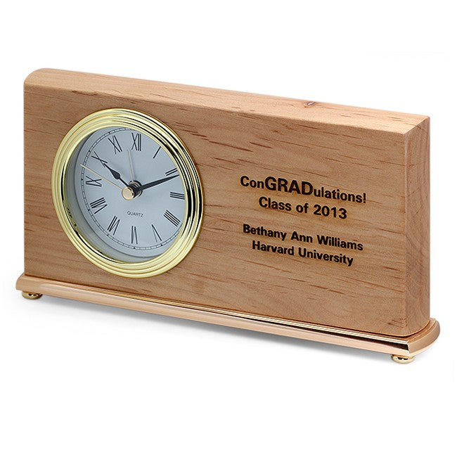 Personalized ConGRADulations Desk Clock
