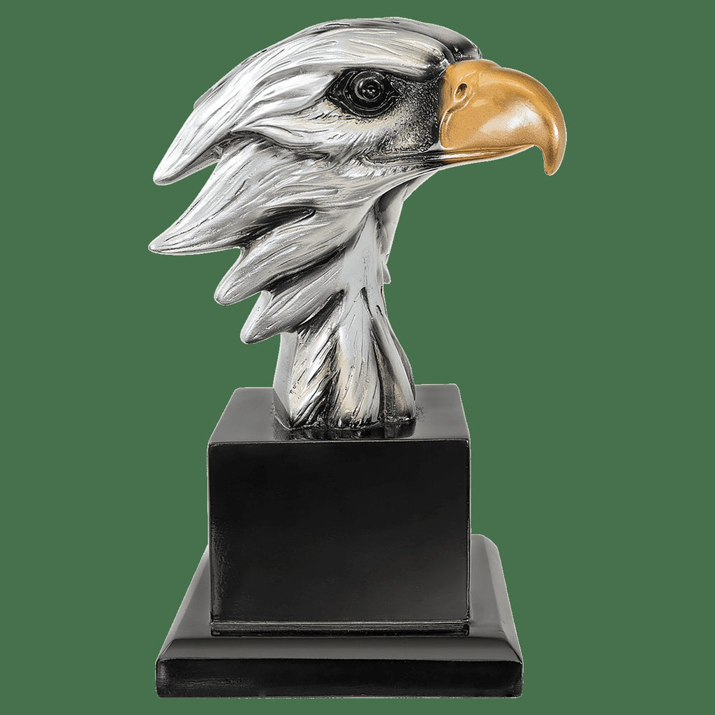 Personalized Eagle Head with Black Podium Base