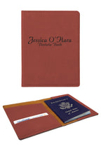 Personalized Rose Passport Holder