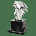 Personalized Eagle Head with Black Podium Base