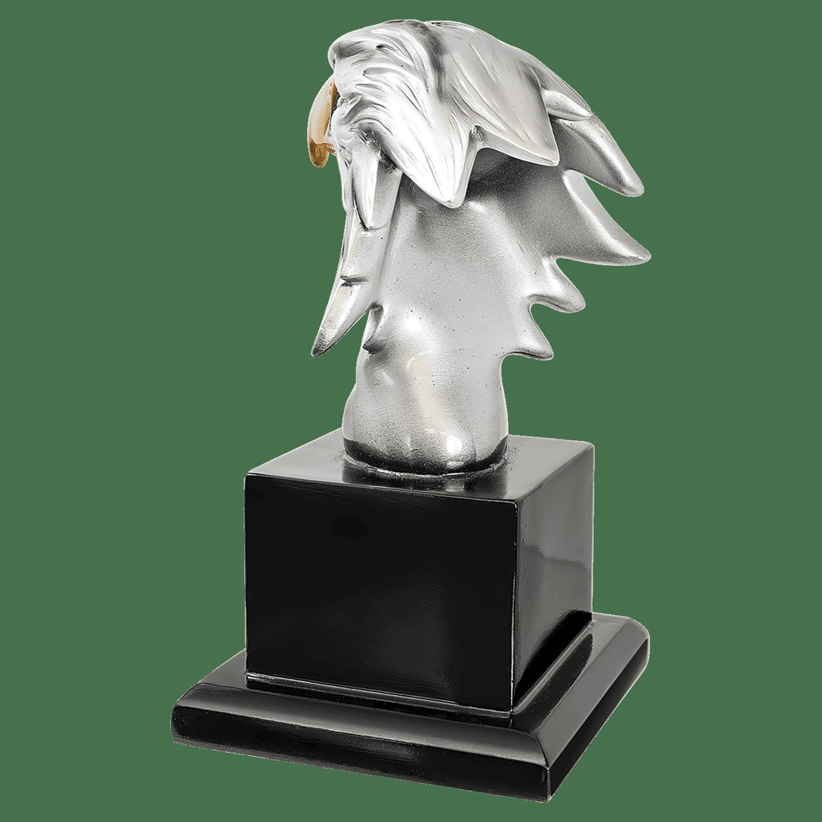 Personalized Eagle Head with Black Podium Base