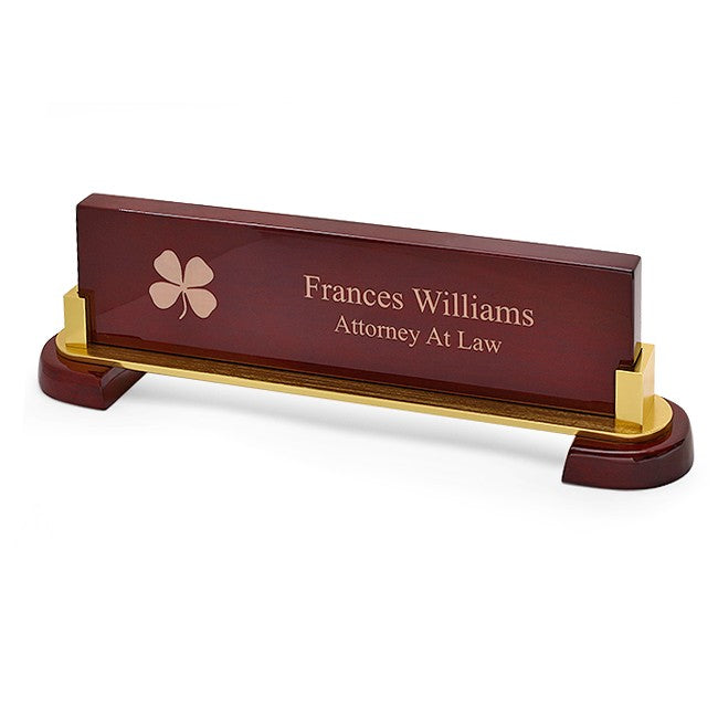 Irish Desktop Walnut Name Bar - Executive Gift Shoppe