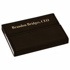 Personalized Black & Gold Business Card Case