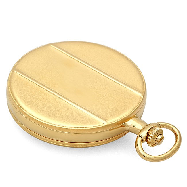 Gold Mechanical Engravable Charles Hubert Pocket Watch & Chain #3840 - Executive Gift Shoppe