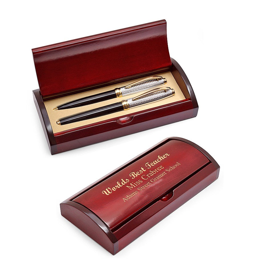 World's Best Teacher Two Piece Pen Set