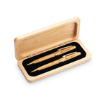 Best Teacher Ever Elegance Collection Maple Wood Personalized Pen & Pencil Set