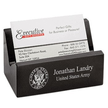 US Army Desktop Business Card Holder - Executive Gift Shoppe